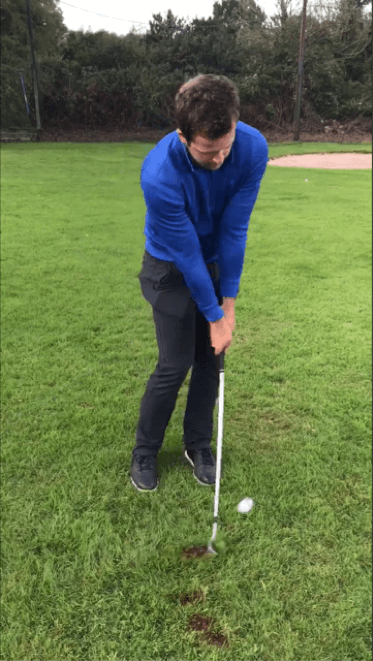The 30 yard pitch shot impact angle